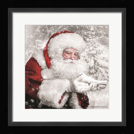 Framed Santa's Little Friend Print