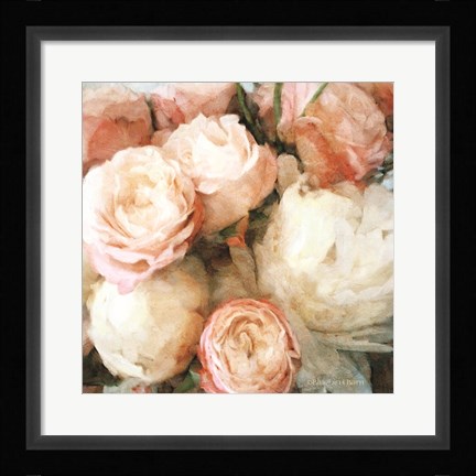 Framed English Rose Garden Print