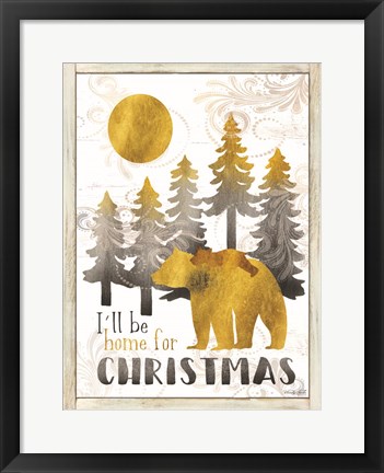 Framed Merry Christmas and Happy New Year Print