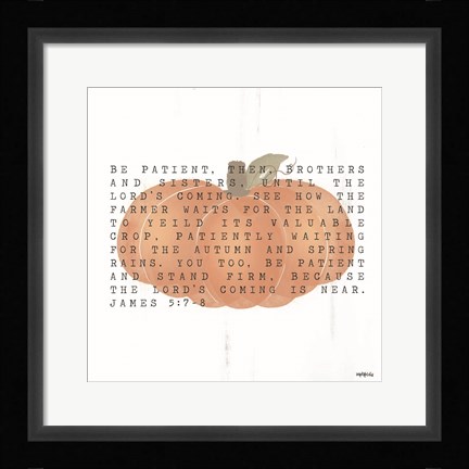 Framed Lord's Coming is Near Print