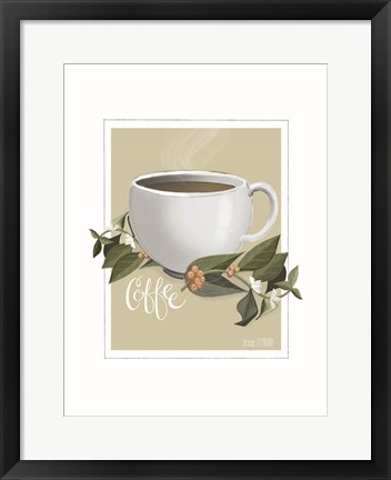 Framed Botanical Coffee Print