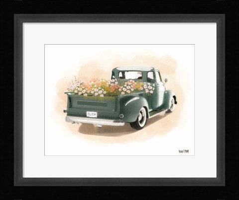 Framed Flower Truck Print