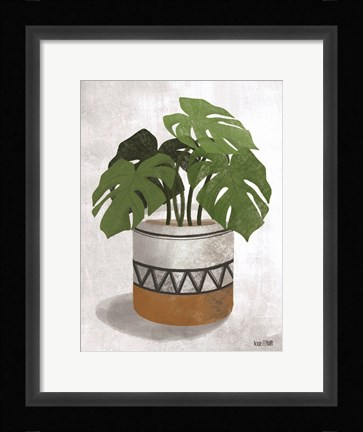 Framed Monstera Plant Print