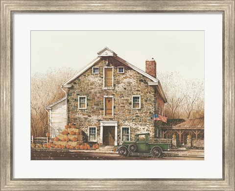 Framed Fall is in the Air Print