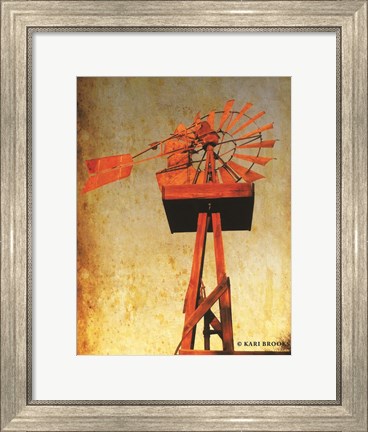 Framed Chip&#39;s Windmill I Print