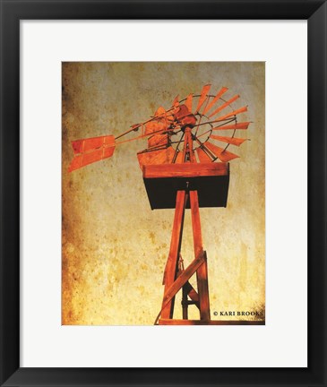 Framed Chip&#39;s Windmill I Print