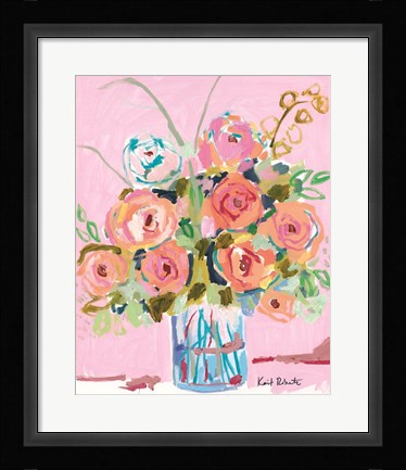 Framed Dreaming in Ballet Slipper Pink Print
