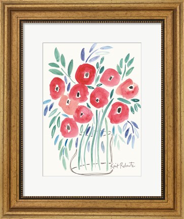 Framed Poppin&#39; Poppies Print