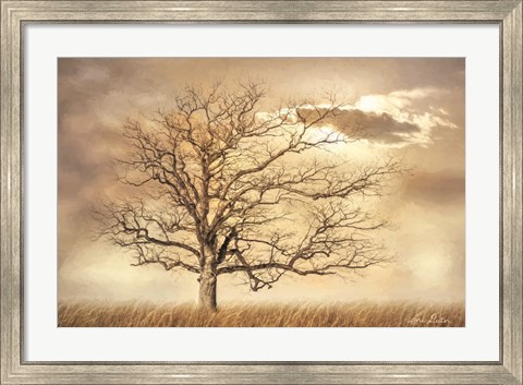 Framed Golden Tree Print