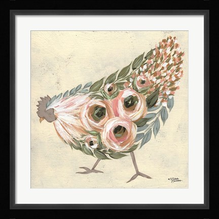 Framed Astrid the Hen Print