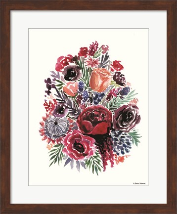Framed Moody Florals Print