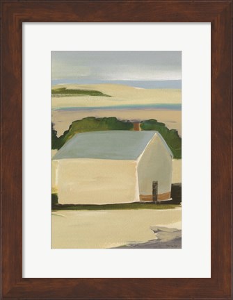 Framed Seaside Cottage 1 Print