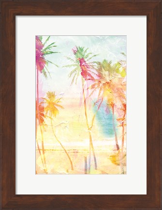 Framed Bright Summer Palms Print