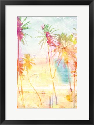 Framed Bright Summer Palms Print