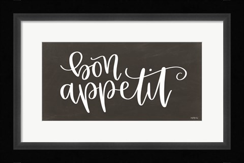 Framed Bon Appetit Print