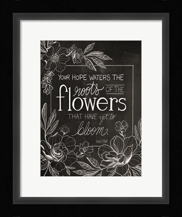 Framed Yet to Bloom Print