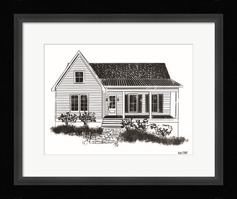 Framed Farmhouse I Print