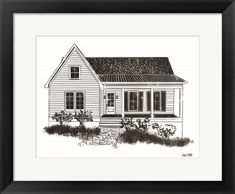 Framed Farmhouse I Print
