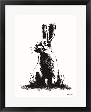 Framed Farmhouse Rabbit Print