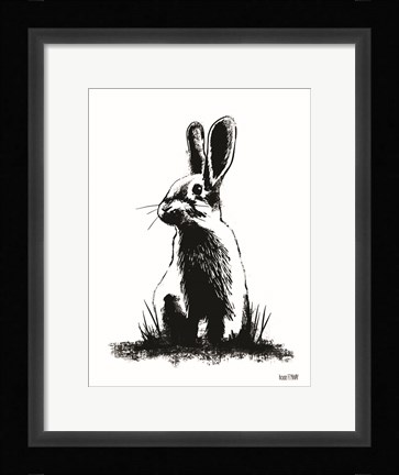 Framed Farmhouse Rabbit Print