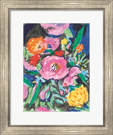 Framed Bright Florals Print