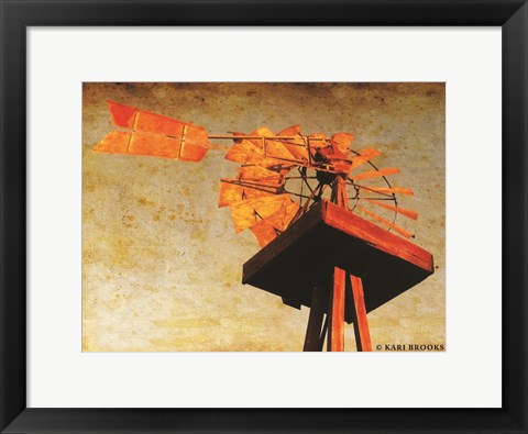 Framed Chip's Windmill II Print