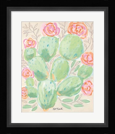 Framed Life Can Be Prickly - Bloom Anyway Print