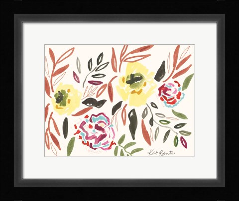 Framed Lipstick and Lemon Print
