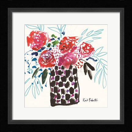 Framed Polka Dots &amp; Picnics Print