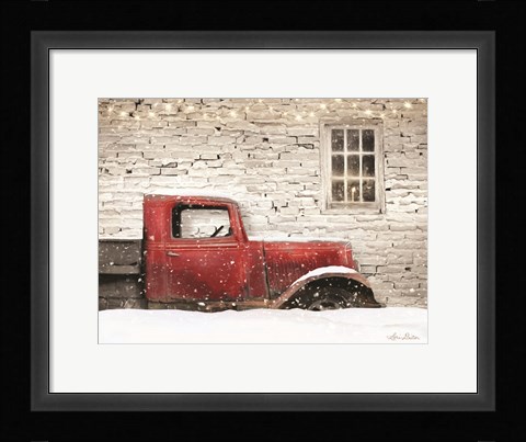 Framed Winter Parking Spot Print