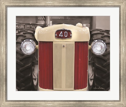 Framed Tractor Close Up MF40 Print