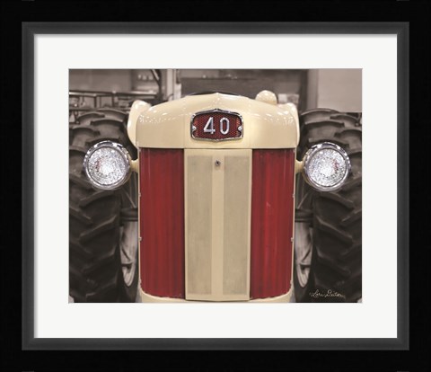 Framed Tractor Close Up MF40 Print