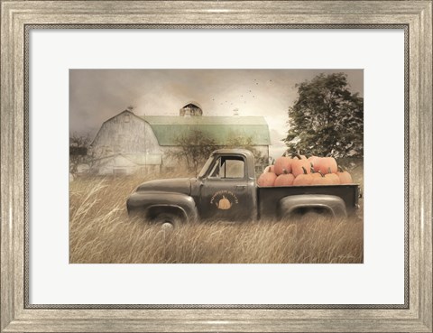 Framed Happy Harvest Truck Print