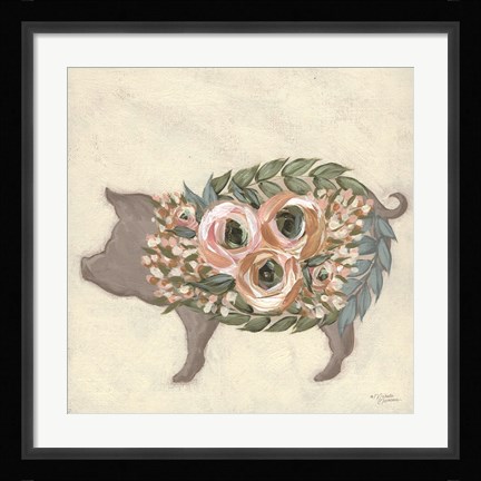 Framed Alice the Pig Print