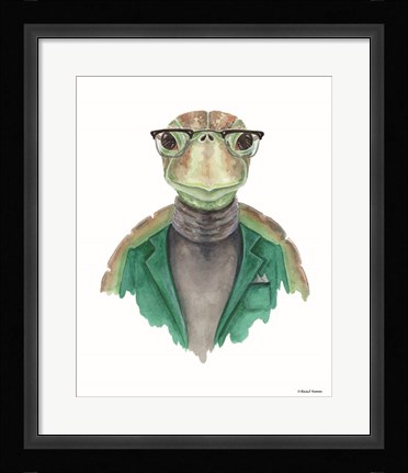 Framed Turtle in a Turtleneck Print