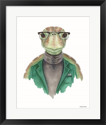 Framed Turtle in a Turtleneck Print
