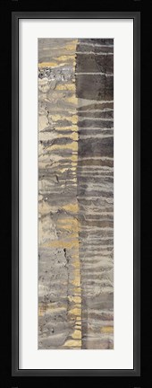 Framed Tectonic II Gold Crop Print