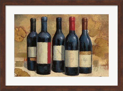 Framed Napa Reserve Wine Crop Print