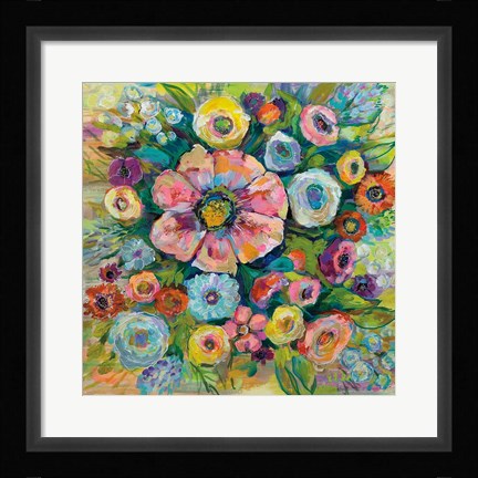 Framed Floral Fireworks Print
