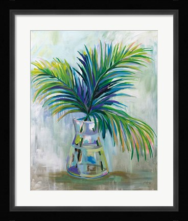 Framed Palm Leaves I Print