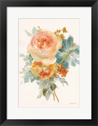 Framed Autumn Garden Bouquet II v2 Print