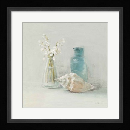 Framed Light Lily of the Valley Spa Print
