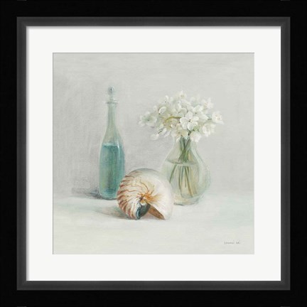 Framed Light White Flower Spa Print