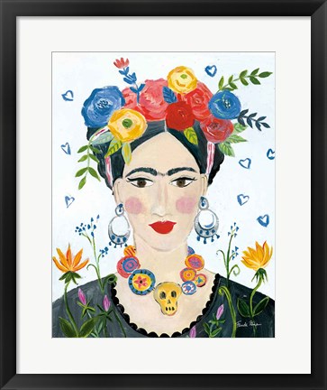 Framed Homage to Frida II Bright Print