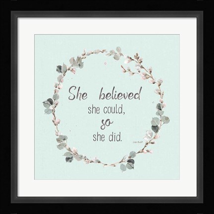 Framed Country Weekend XXVI v2 Turquoise Print