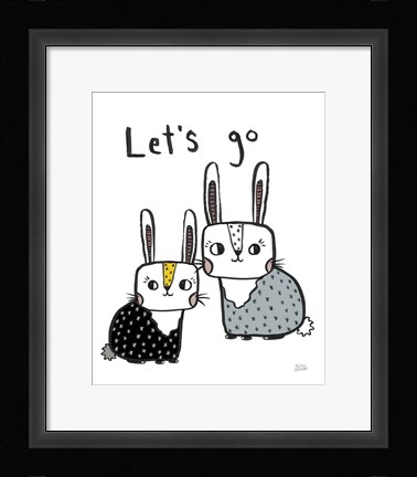 Framed Scandy Baby Light V Print