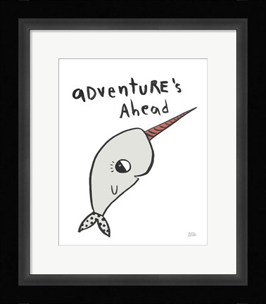 Framed Scandy Baby Gray VIII Print