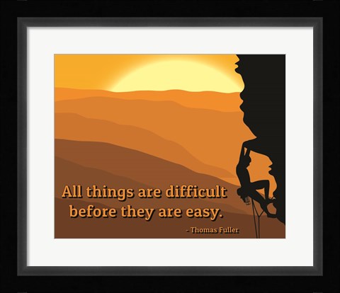 Framed Practice Makes Perfect Print