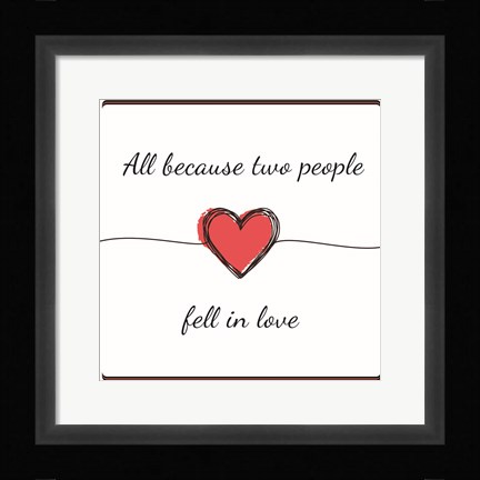 Framed Love Print