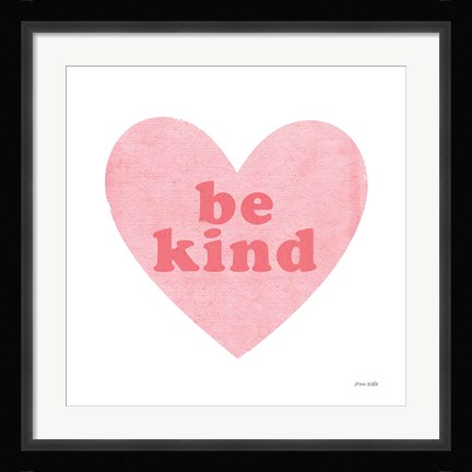 Framed Be Kind Heart Print